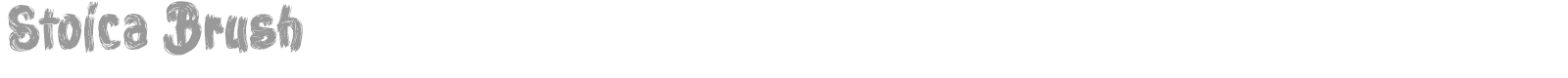 Stoica Brush font preview